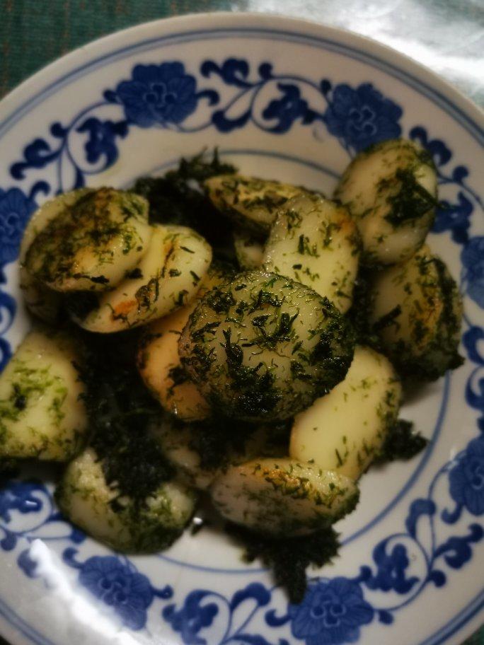 苔条（苔菜）炒年糕