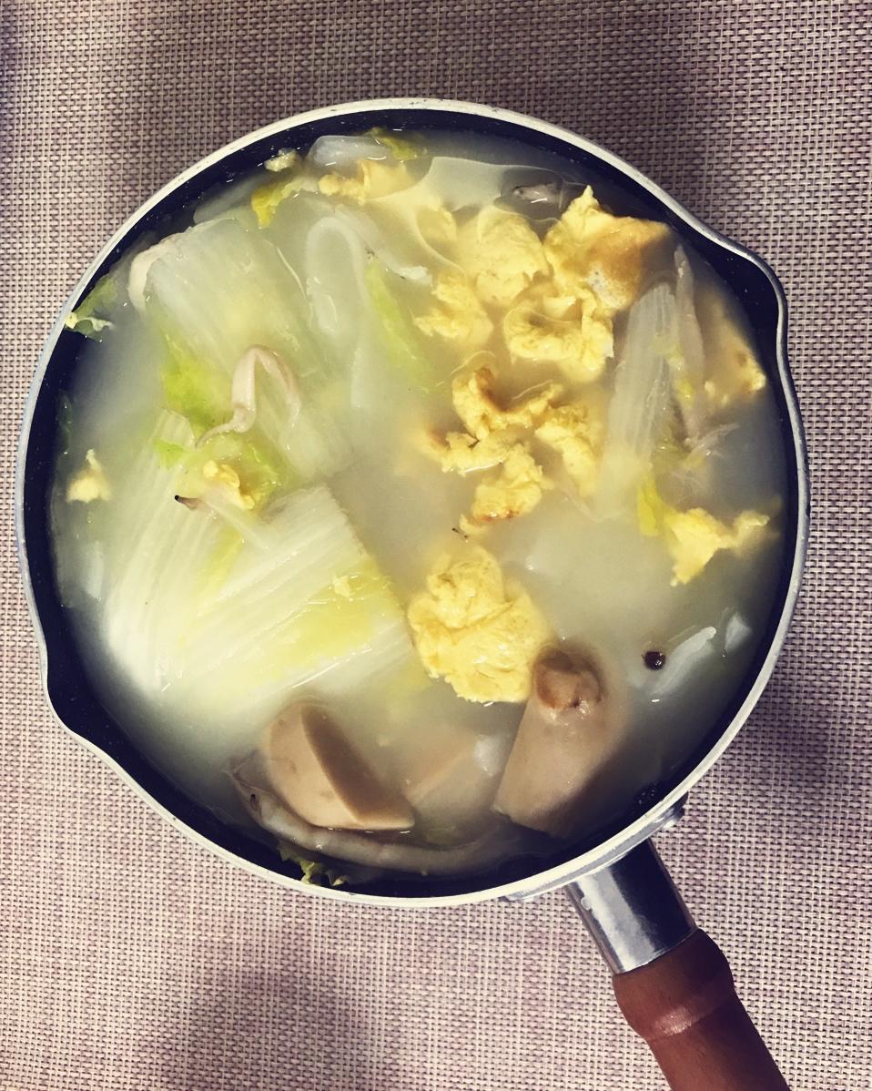 鲜美杂菇白菜汤