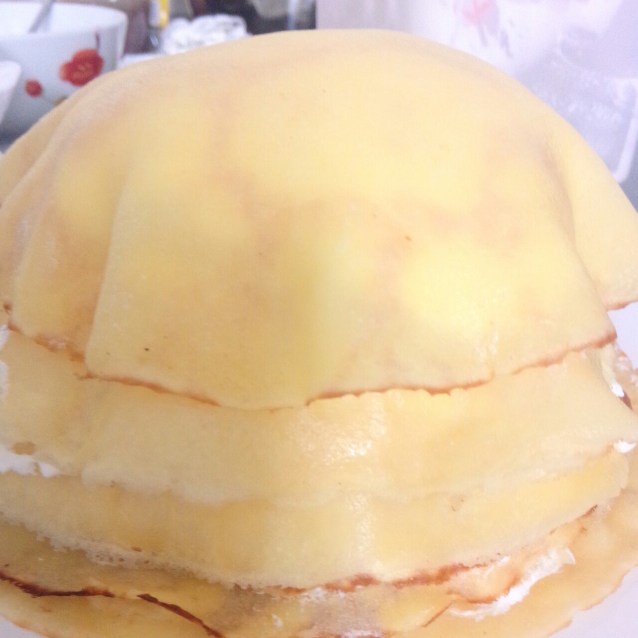 芒果可丽饼千层蛋糕