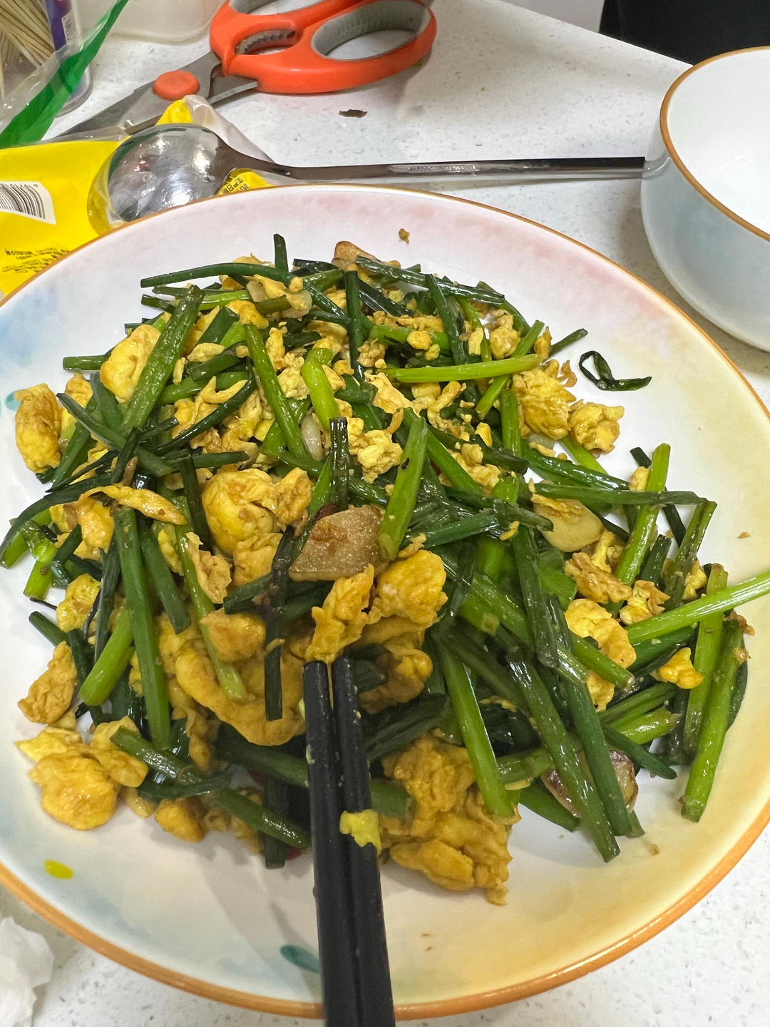 韭菜花炒鸡蛋