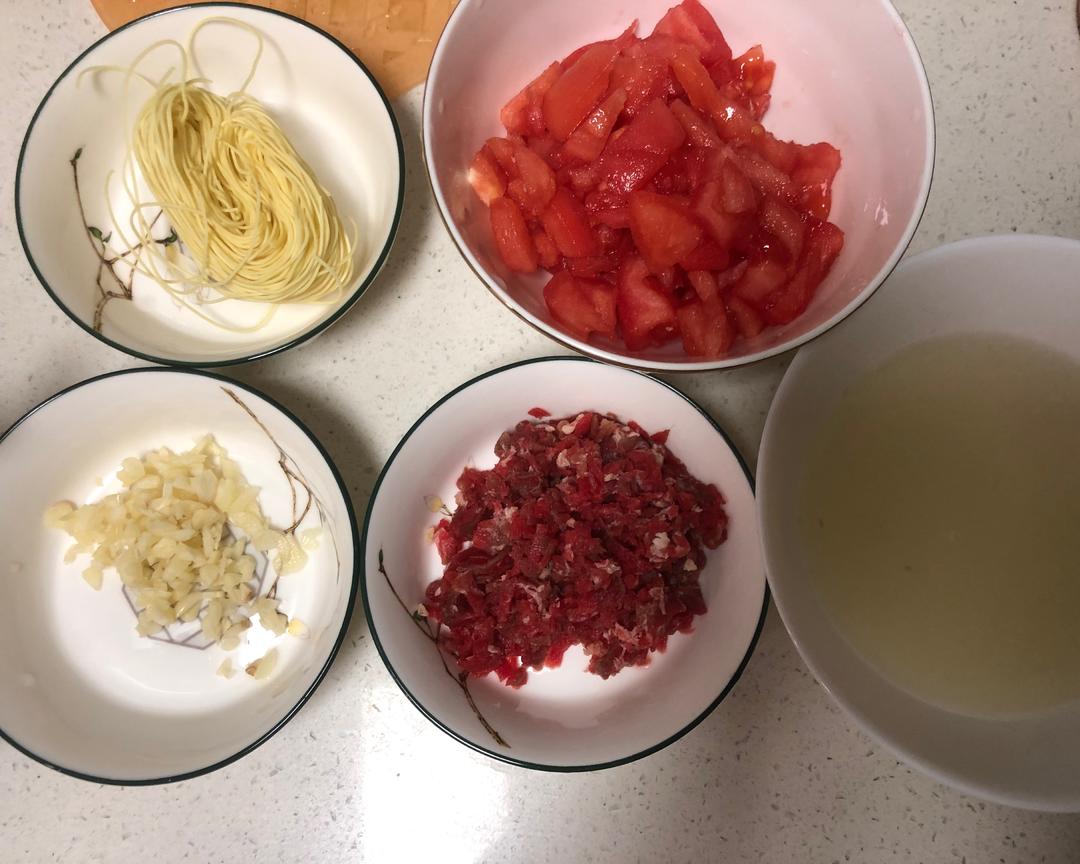 番茄肉沫拌面