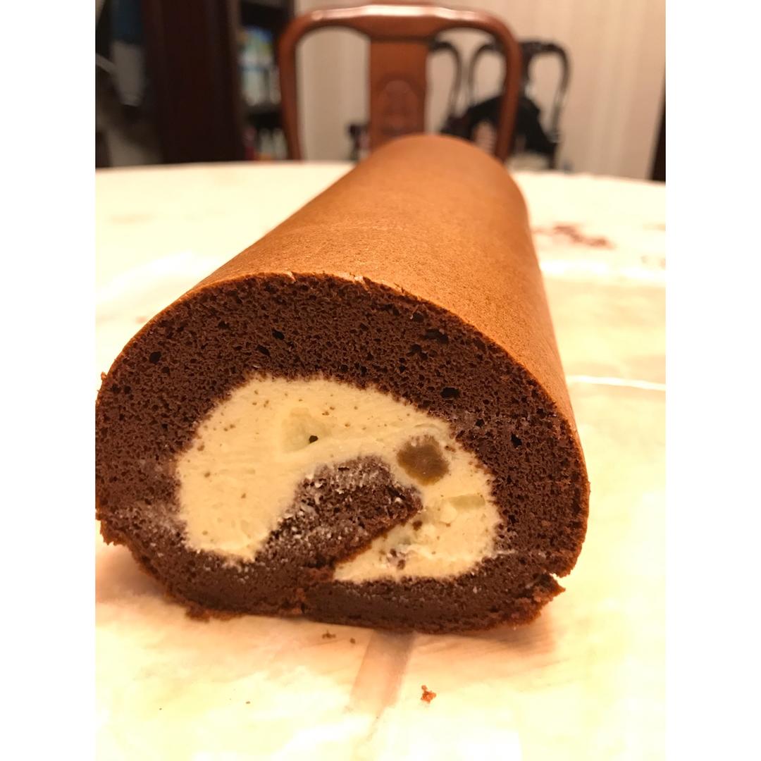 超浓郁卷不裂的巧克力蛋糕卷