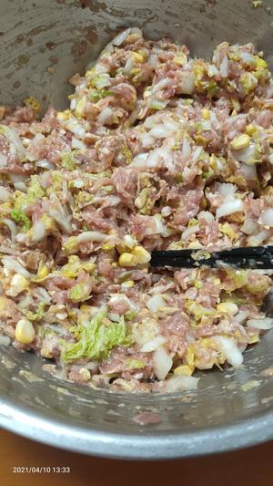 猪肉玉米白菜饺子的做法 步骤2