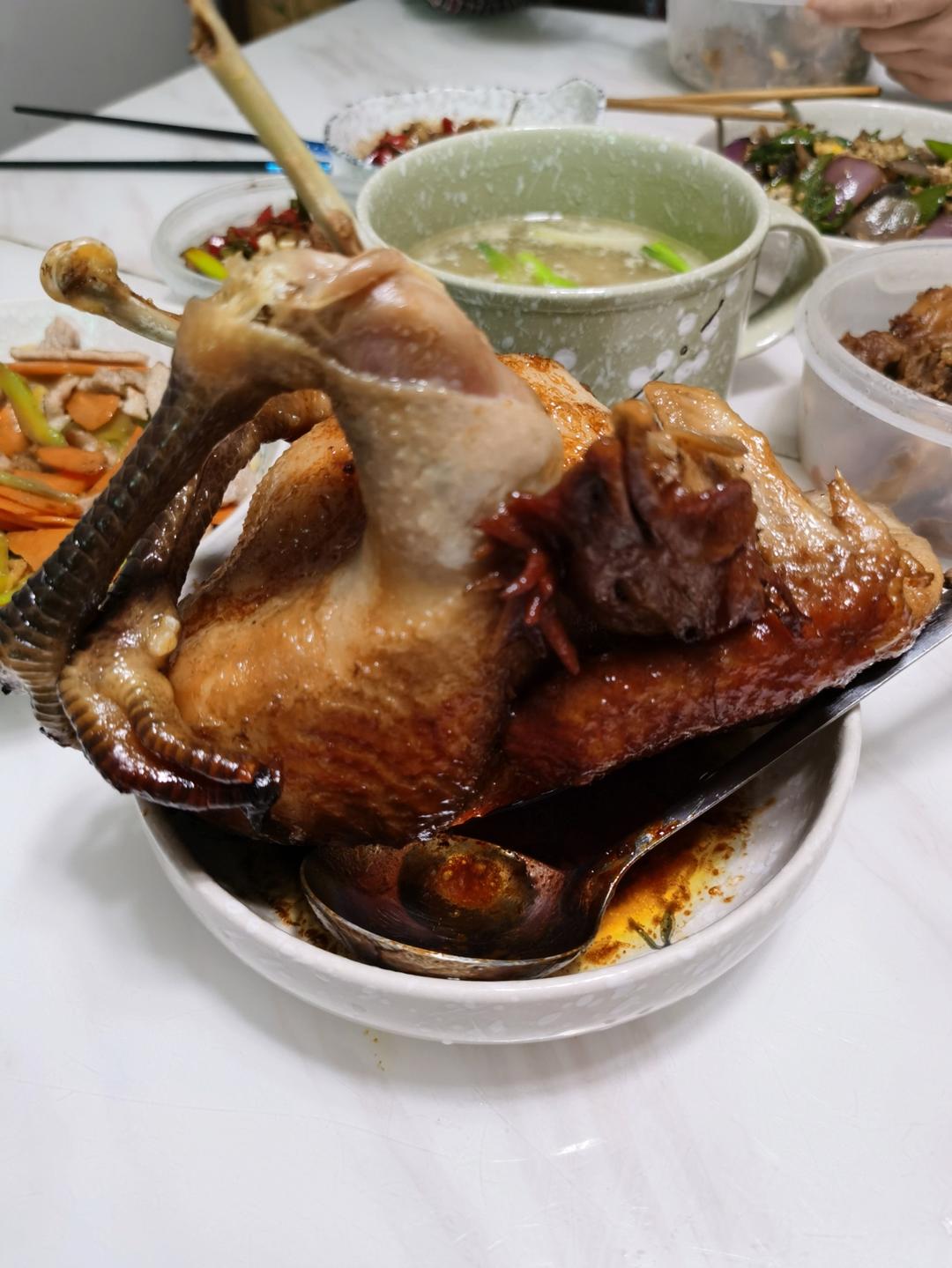 秘制焗盐烤鸡(电饭锅版)