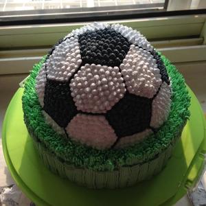 足球蛋糕的做法 步骤11