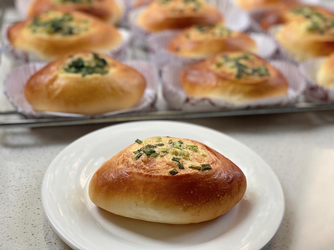 经典台式面包—香葱面包