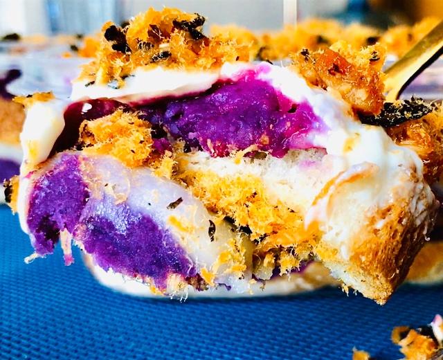 低卡蛋糕盒子🍰紫薯芋泥麻薯的做法