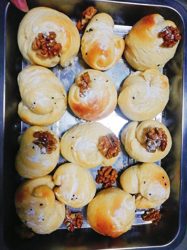 蜂蜜脆底小面包（无黄油、手揉版）