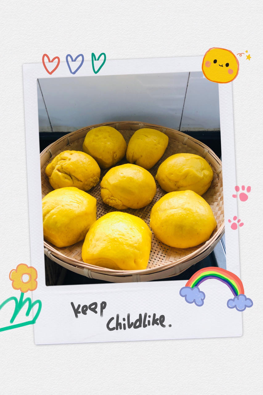 新手也可以--详解如何做出人见人爱、金黄的南瓜馒头