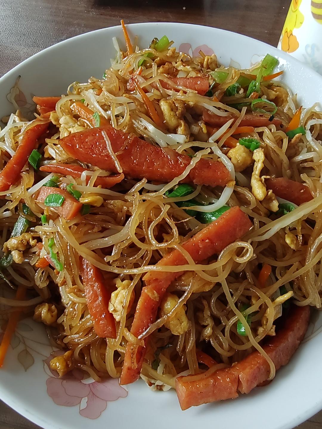 炒米粉，炒面的做法