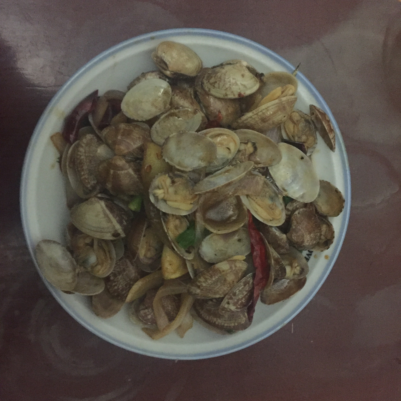 招牌黑胡椒炒花蛤