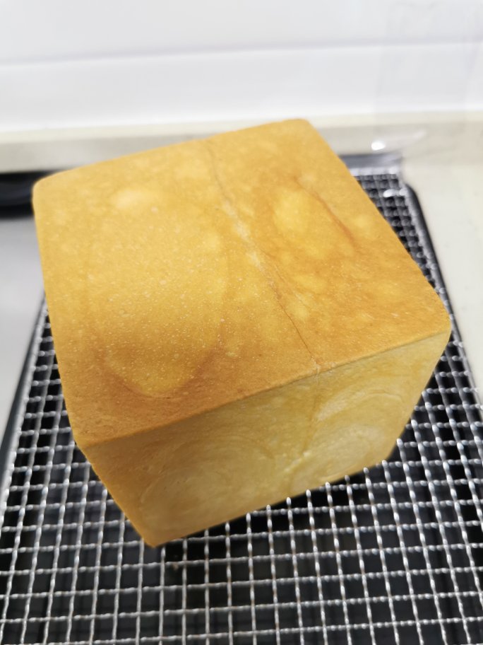 一次发酵纯奶手撕吐司面包（防止面团温度高的方法）B55