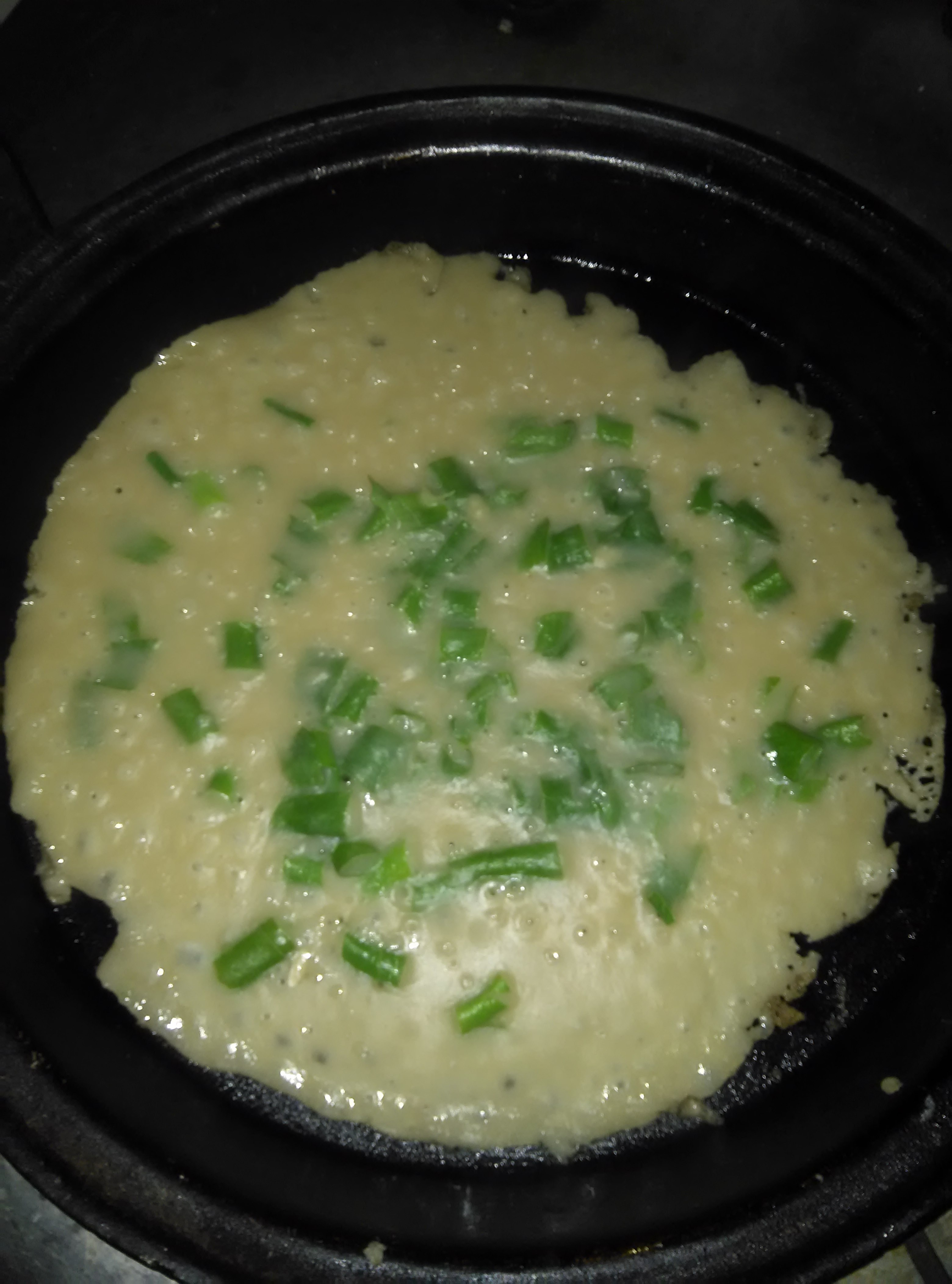 鸡蛋葱花饼