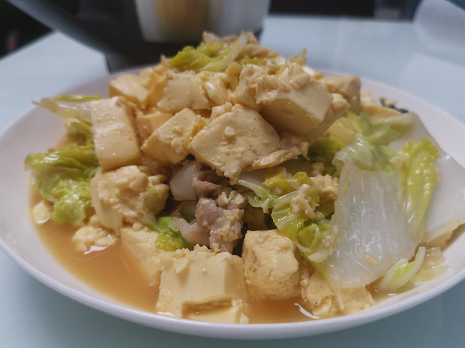大白菜炖豆腐的做法