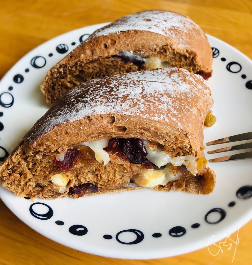 超级好吃简单好做的可可麻薯软欧面包