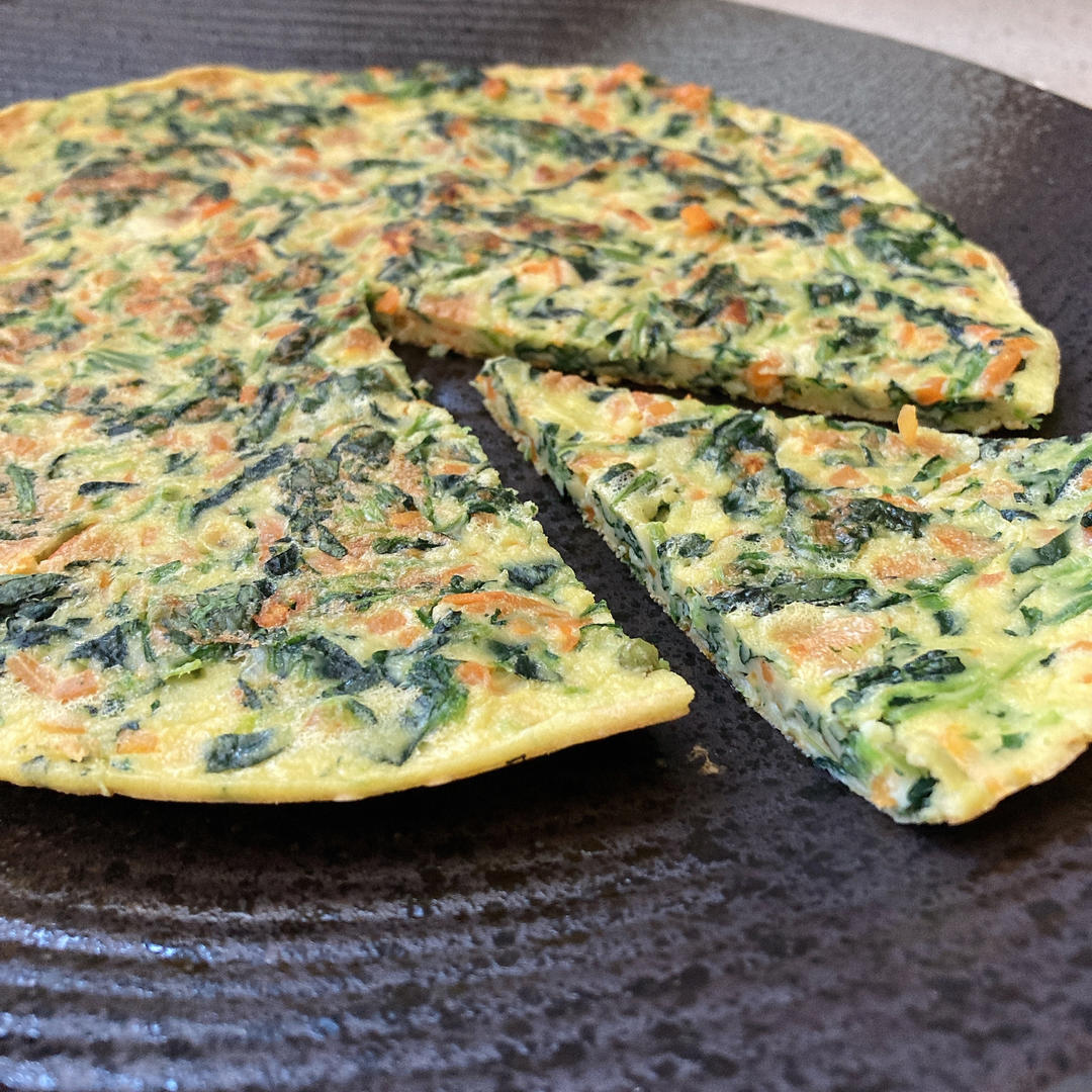 菠菜鸡蛋小方
