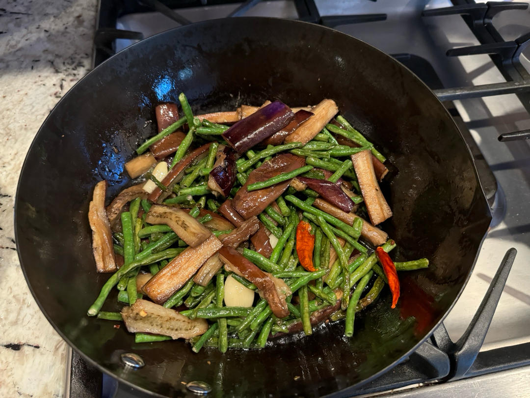 少油版茄子豆角