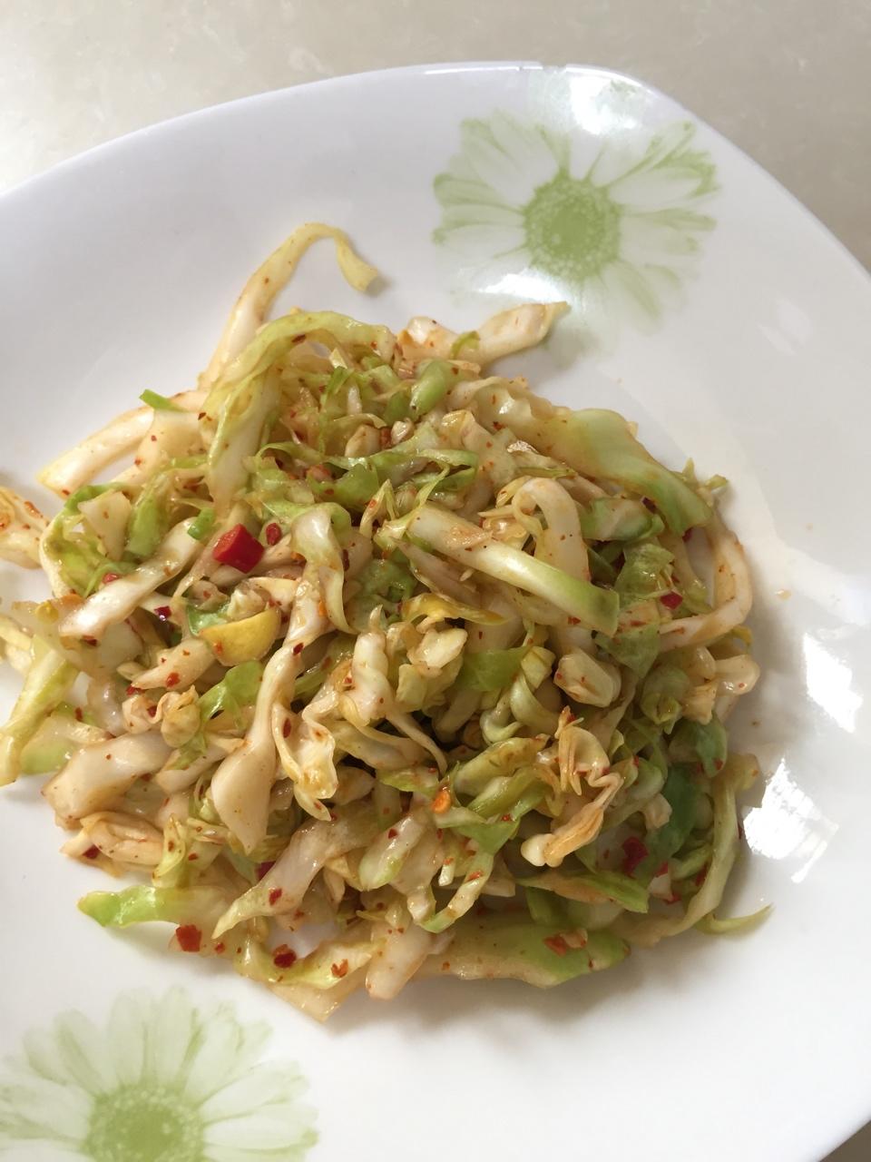 凉拌包菜的做法