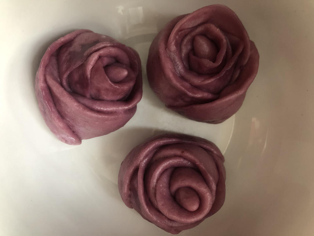 紫薯玫瑰花馒头|老板中式蒸箱S228定制食谱