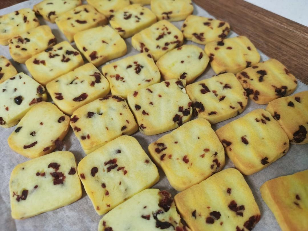 蔓越莓曲奇饼干 最最最简单的黄油饼干