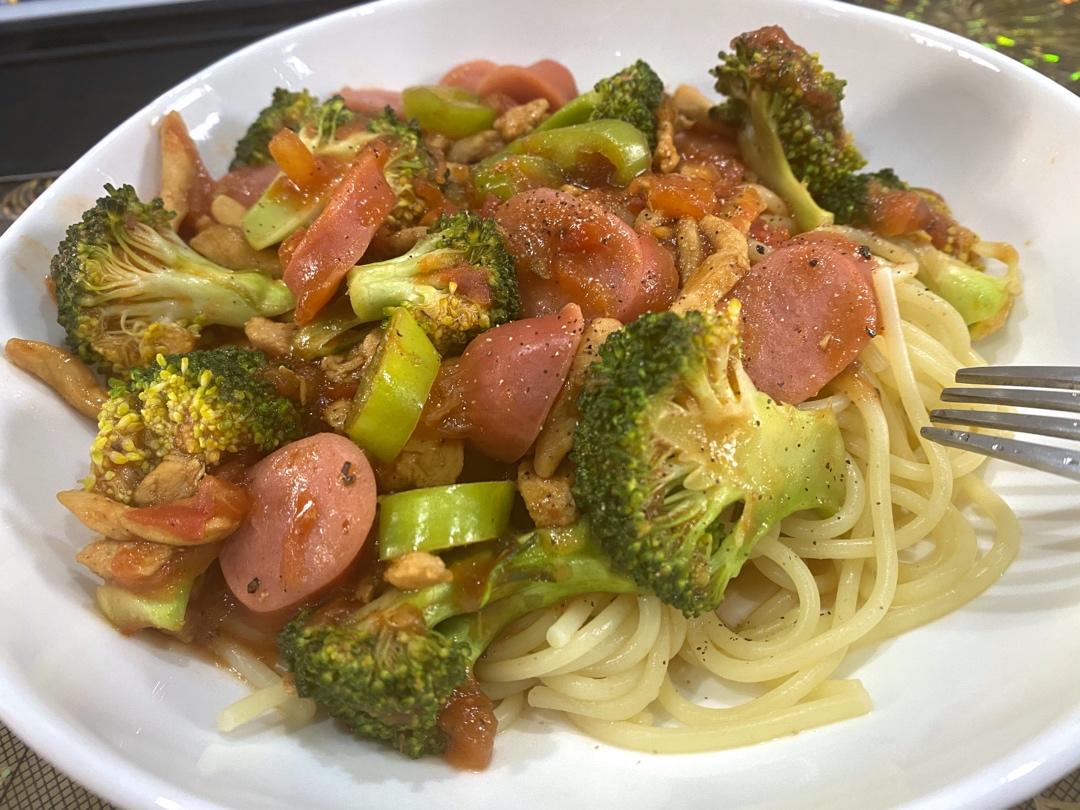 黑胡椒虾仁意面（零基础也能瞬间做出美味）