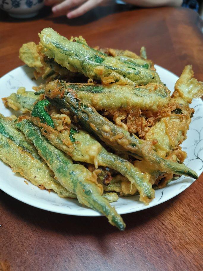 酥炸秋葵|又酥又脆，好吃到停不下来