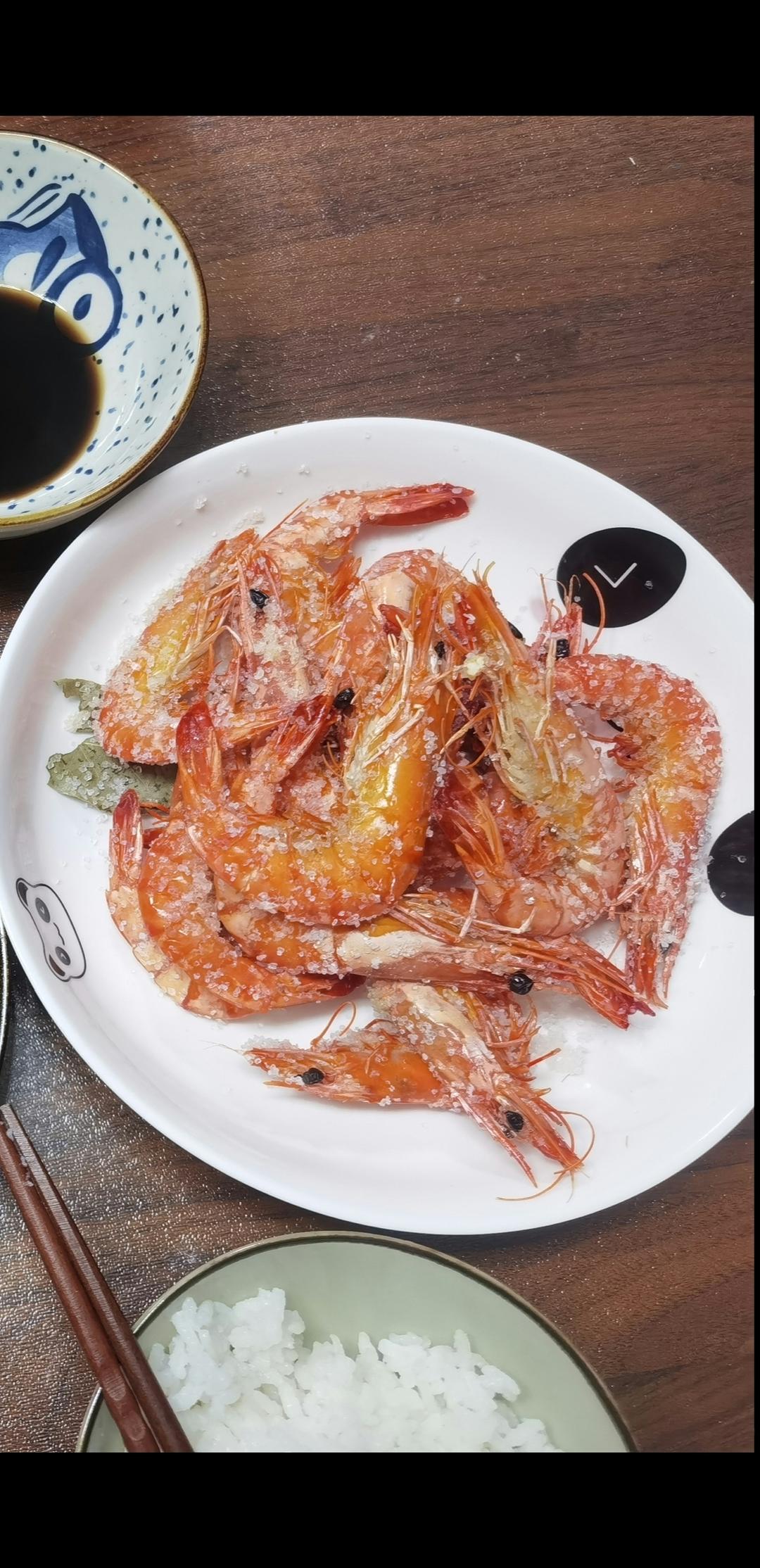 盐焗罗氏虾