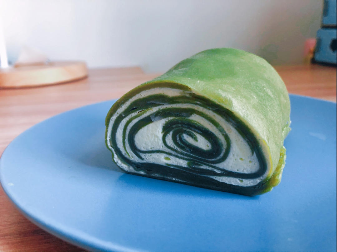 抹茶毛巾卷