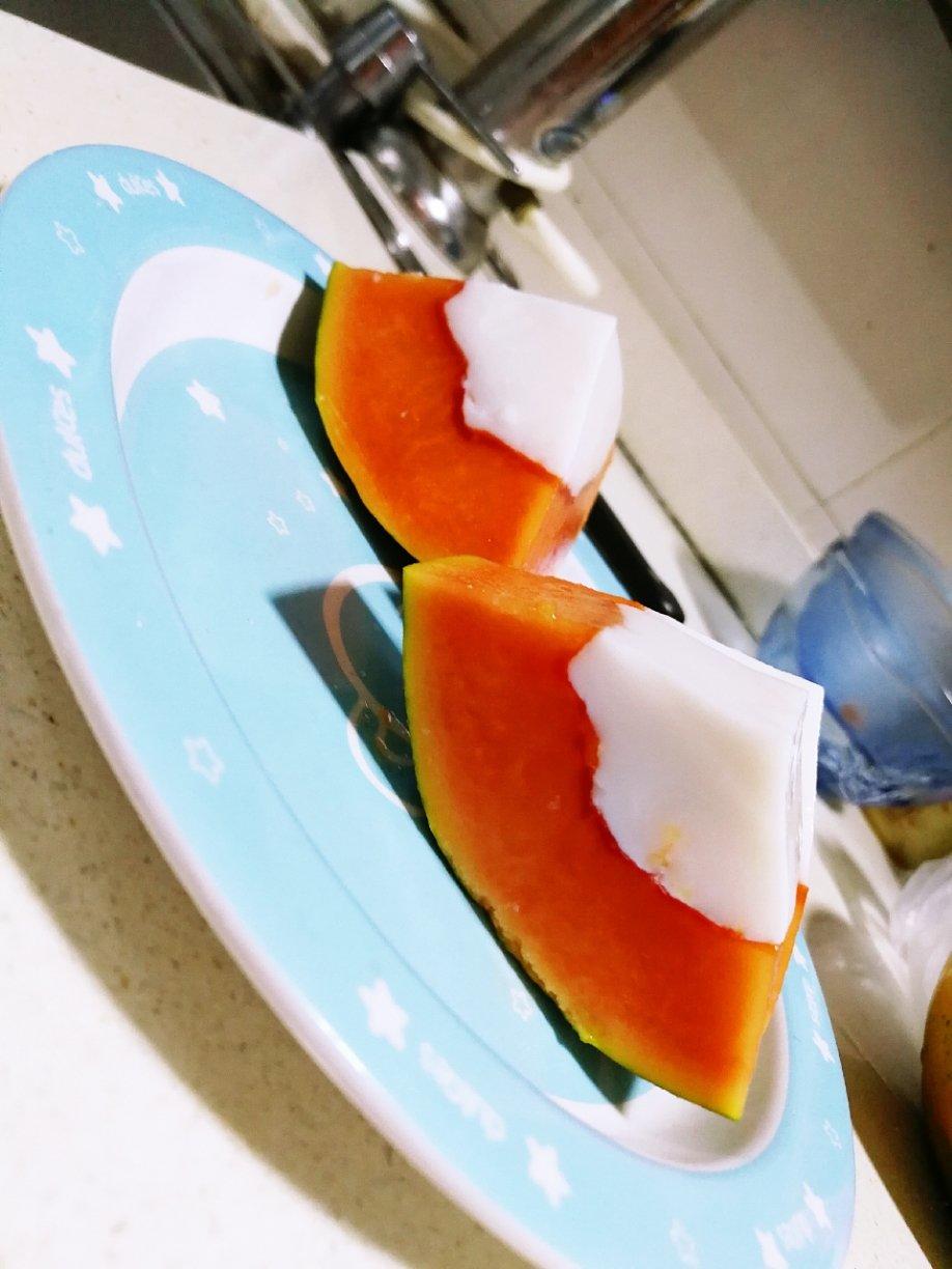 牛奶木瓜冻