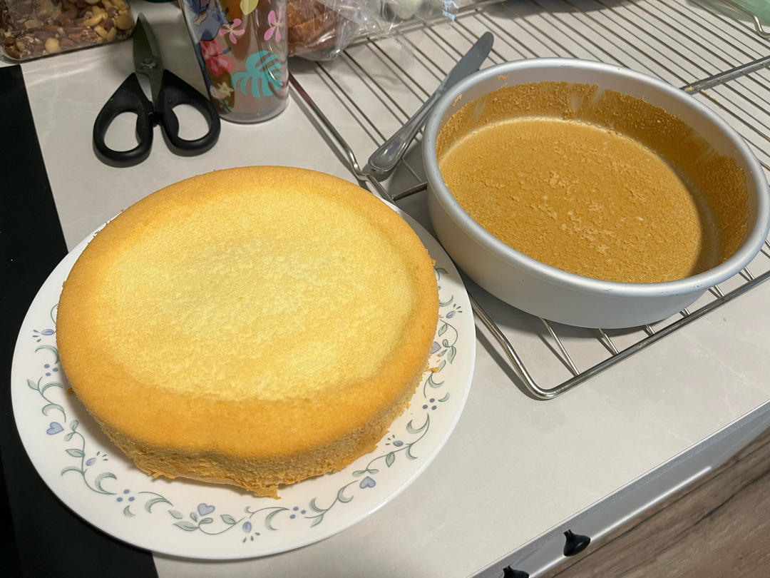 超柔软6寸戚风蛋糕(附8寸配方)零失败 超详细‼️含操作视频