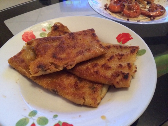 雷龙来了做的煎豆饼