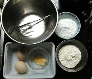 脆皮蛋糕（6连模）的做法 步骤1