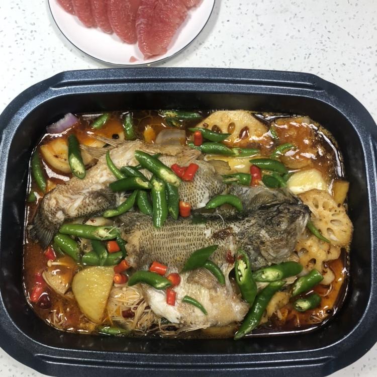 烤鱼-鲈鱼的做法