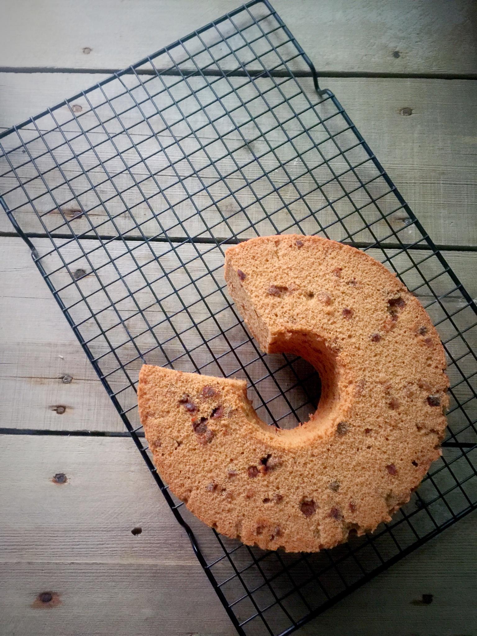 红糖红枣戚风蛋糕（17cm烟囱模）的做法