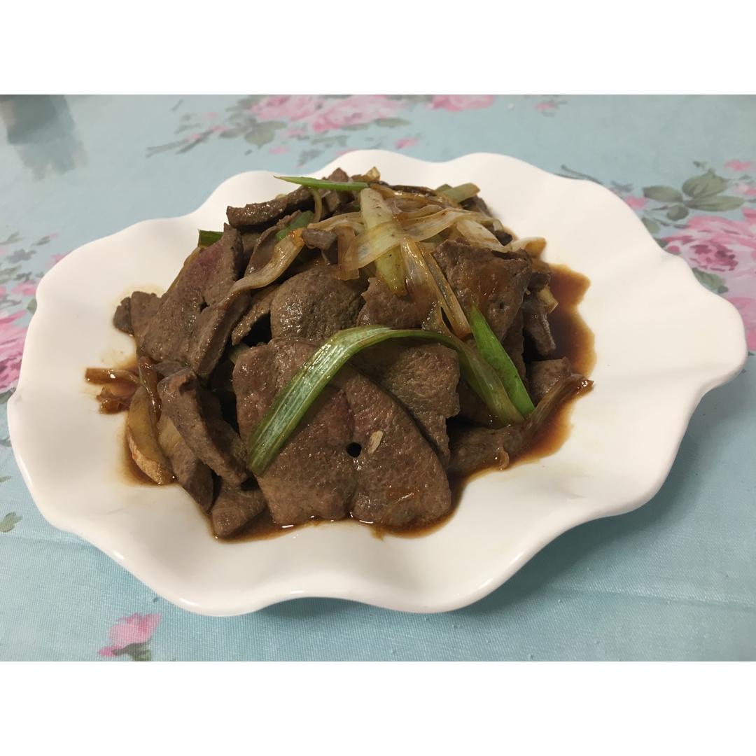 葱爆肝尖