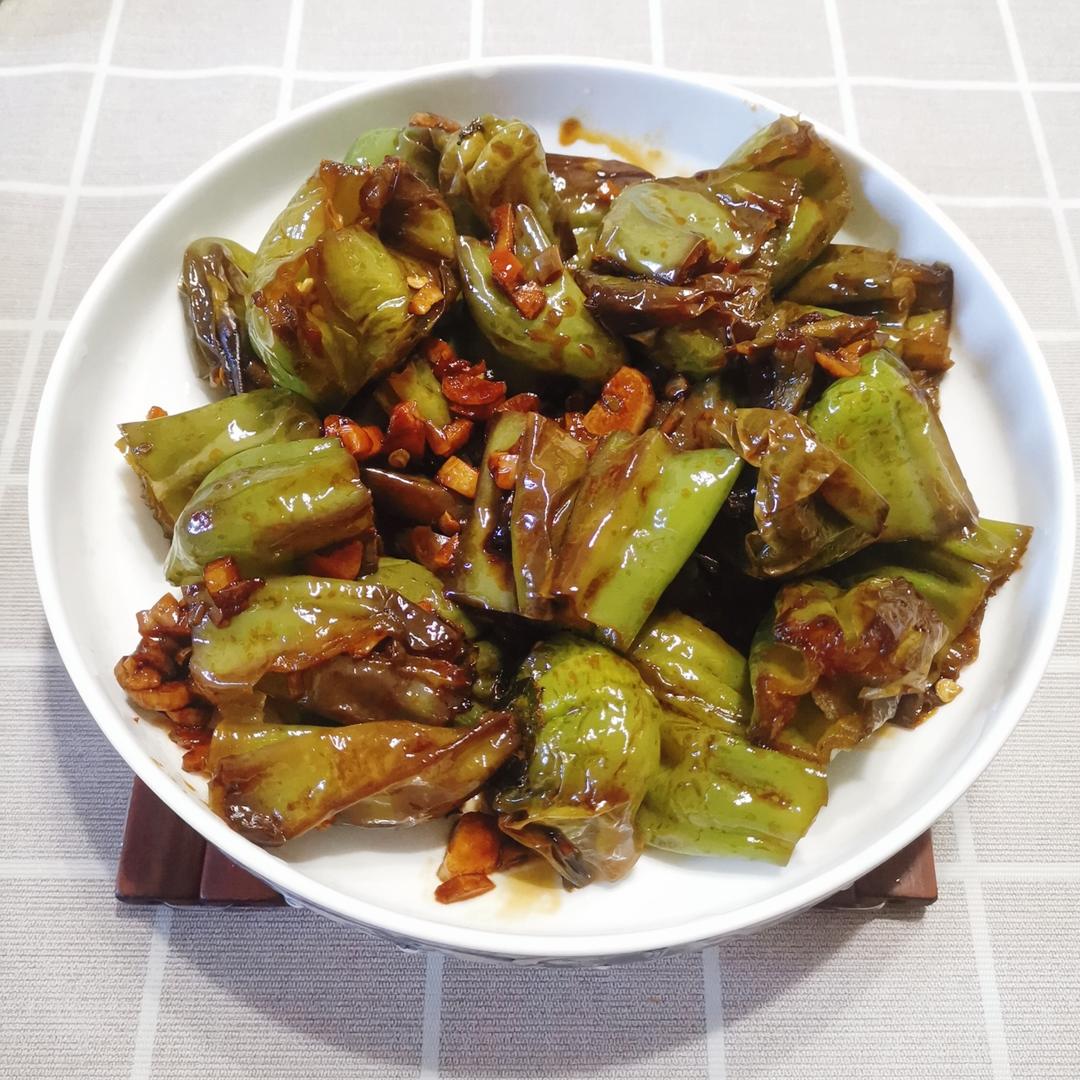 油焖虎皮尖椒（无肉版）