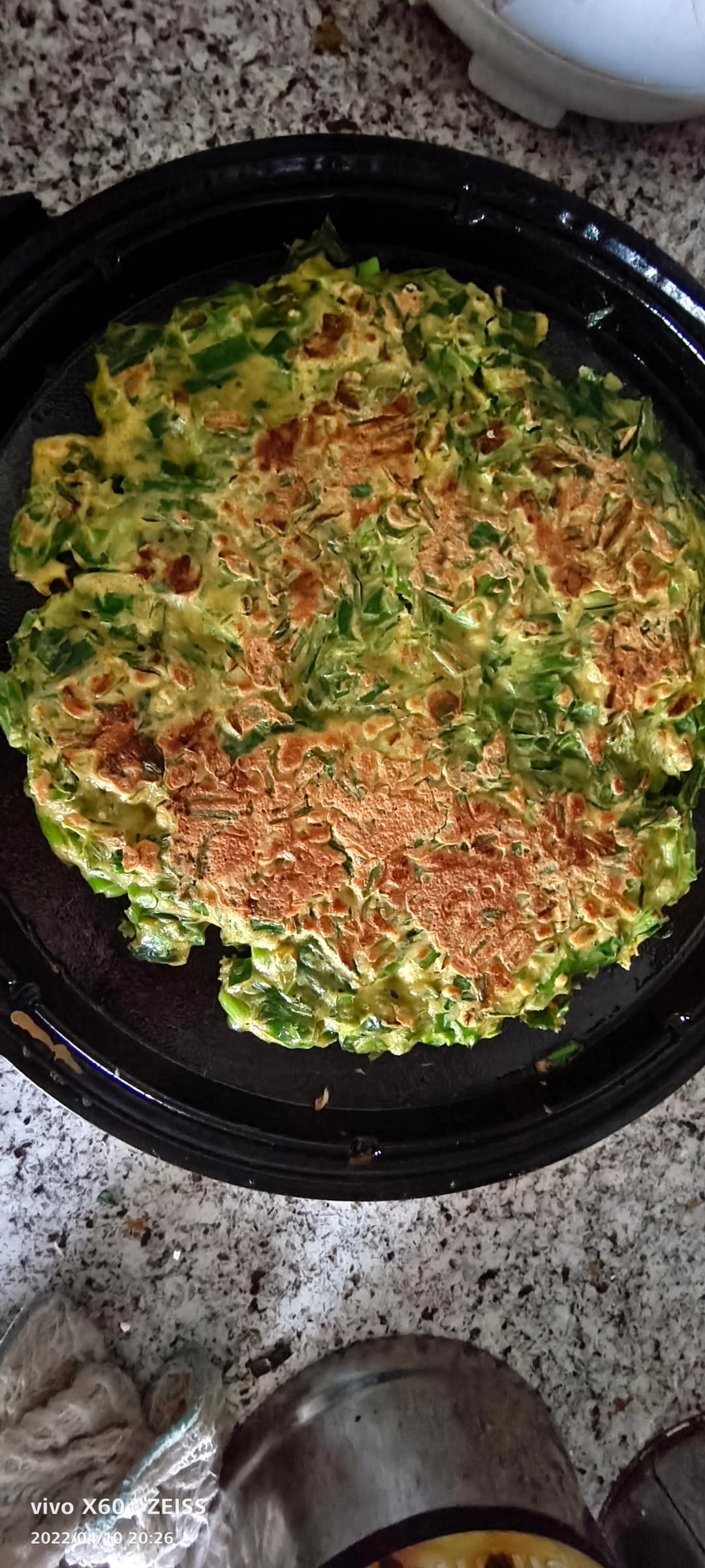 韭菜鸡蛋饼