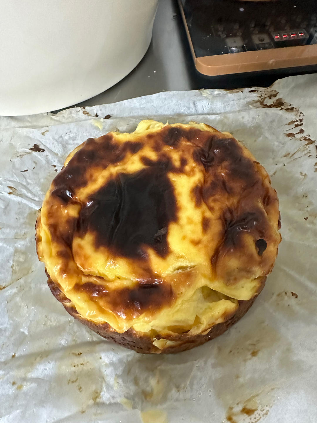 减脂甜品‼️红薯栗子酸奶巴斯克🍠这搭配yyds