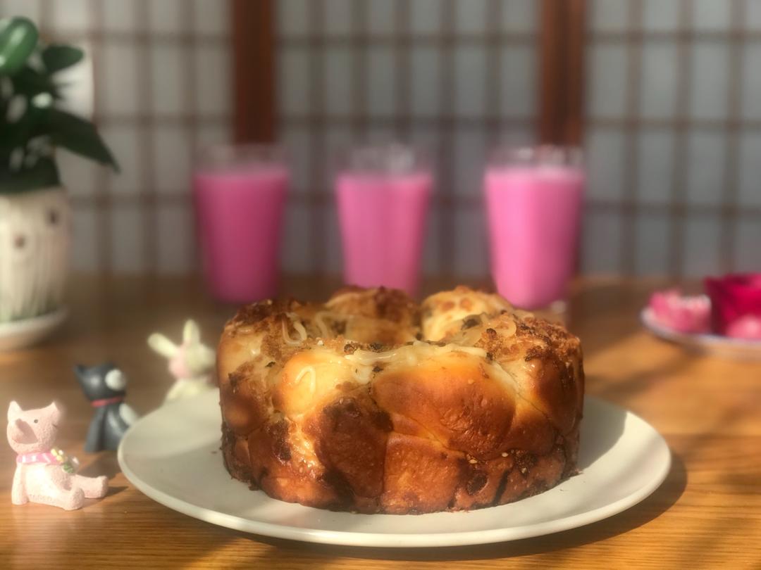 肉松手撕面包—超软会爆浆的面包哟