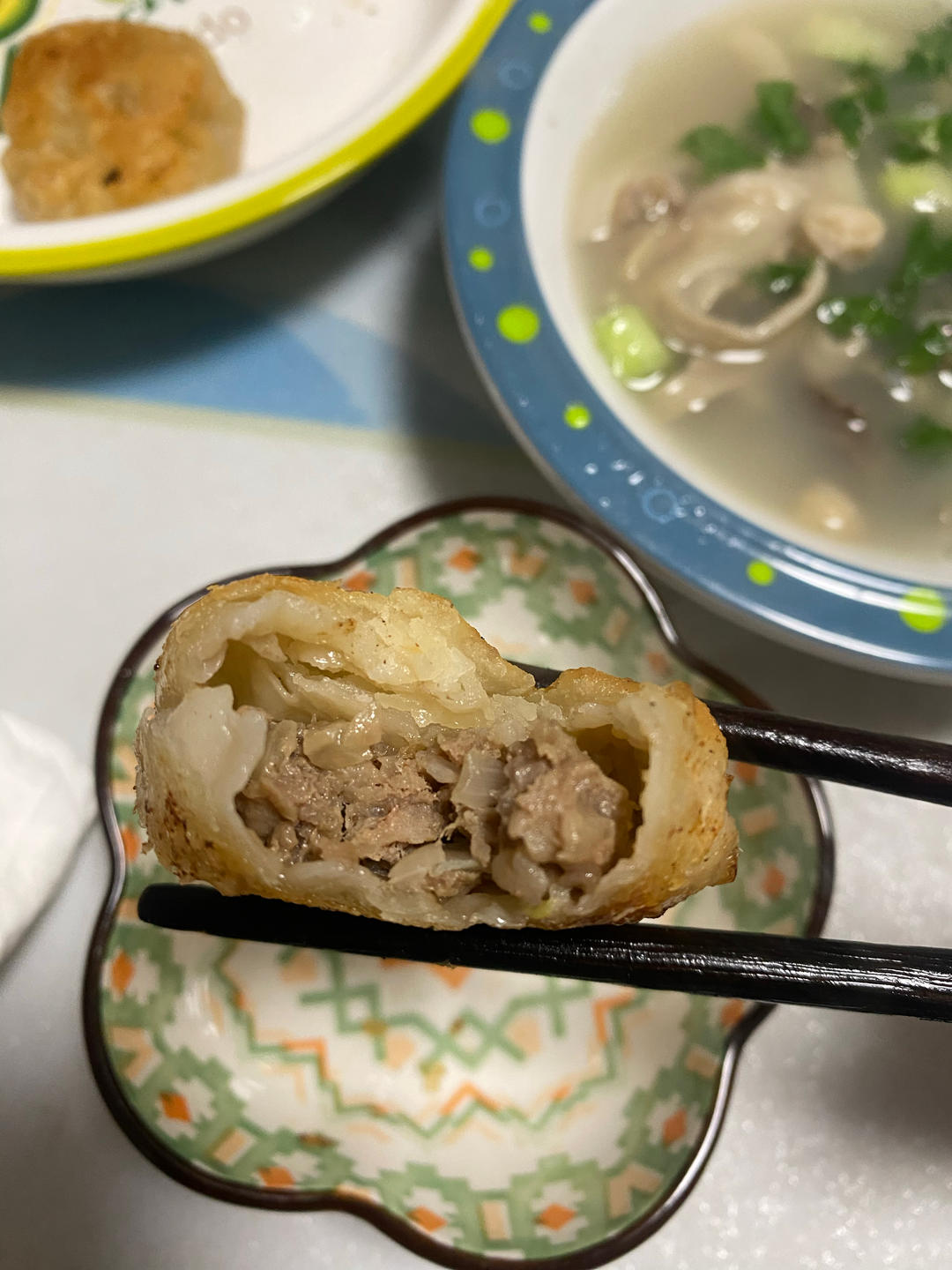 铁岭特有的风味小吃——牛肉火勺