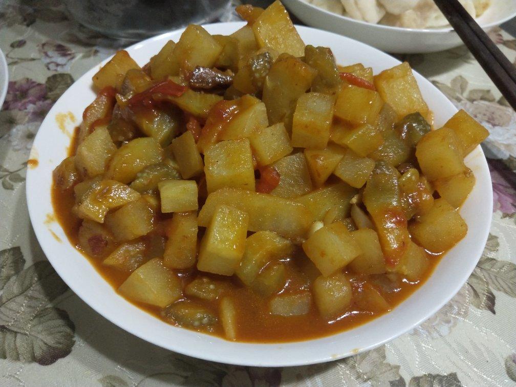 土豆炖茄子(东北菜)