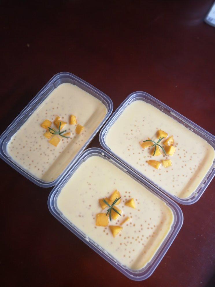 港式甜品——杨枝甘露(芒果西米露)附芒果花切法