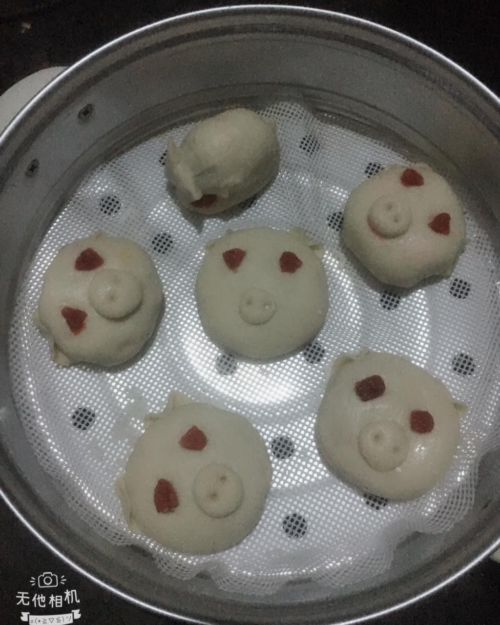 小猪豆沙包