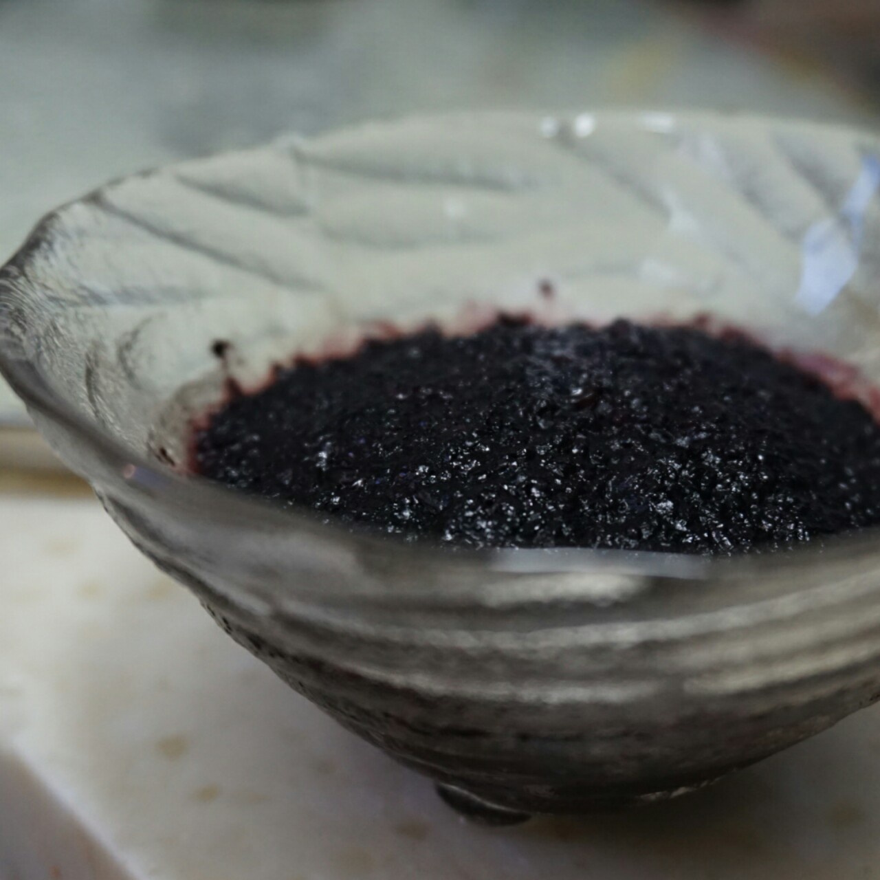 桂花黑米糕