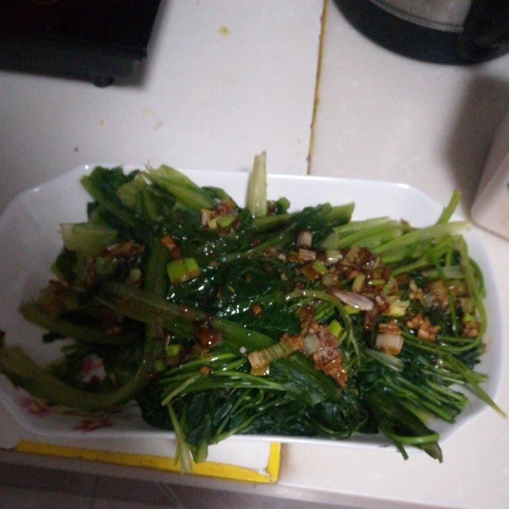 白灼油麦菜