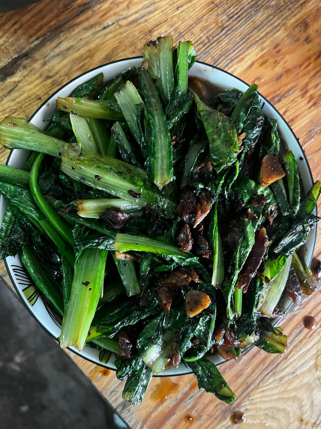 豆鼓鲮鱼油麦菜