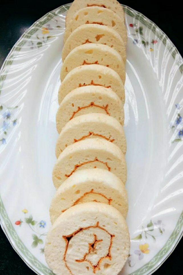 天使蛋糕卷（花生酱肉松）-消耗蛋白