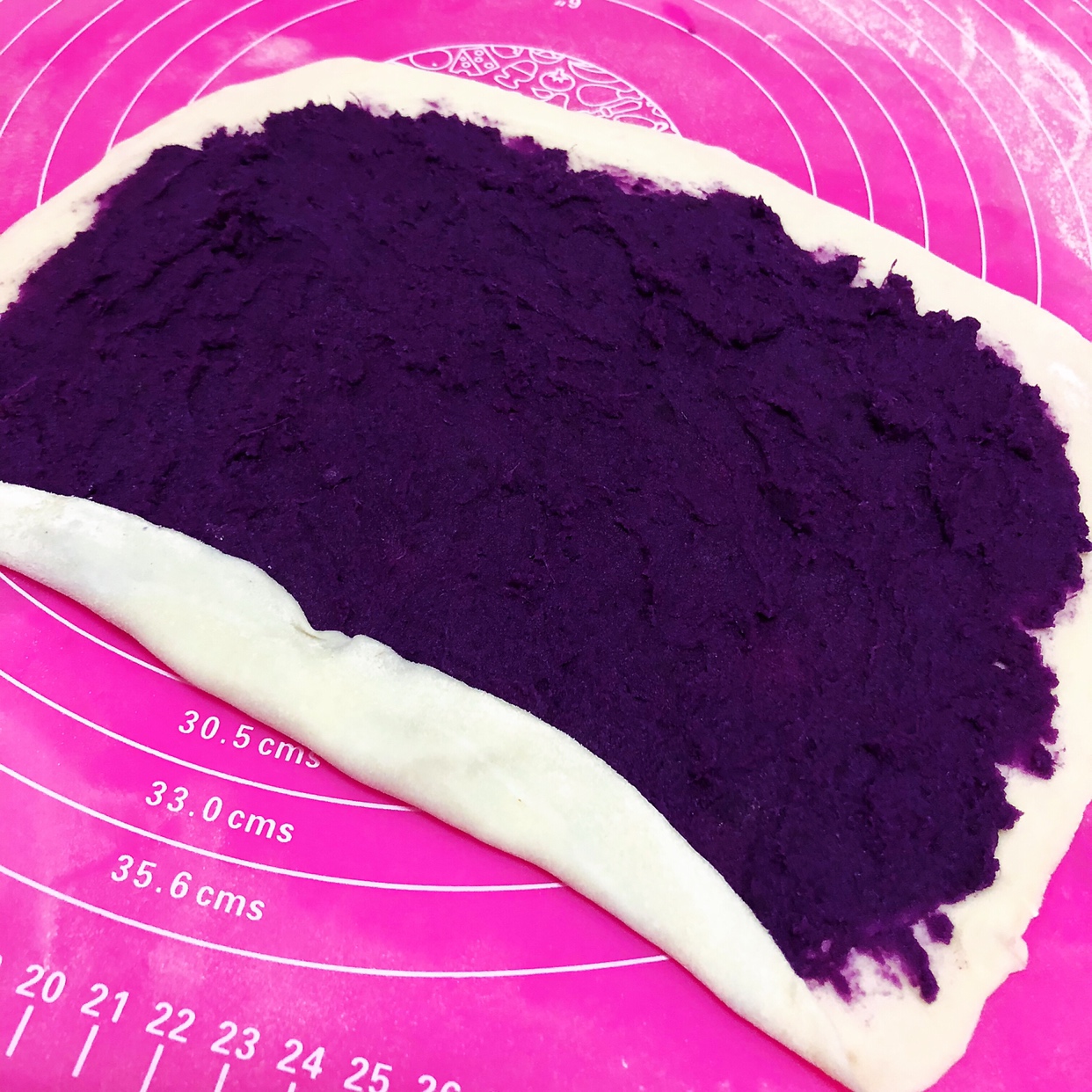 快手紫薯飞饼卷的做法 步骤3