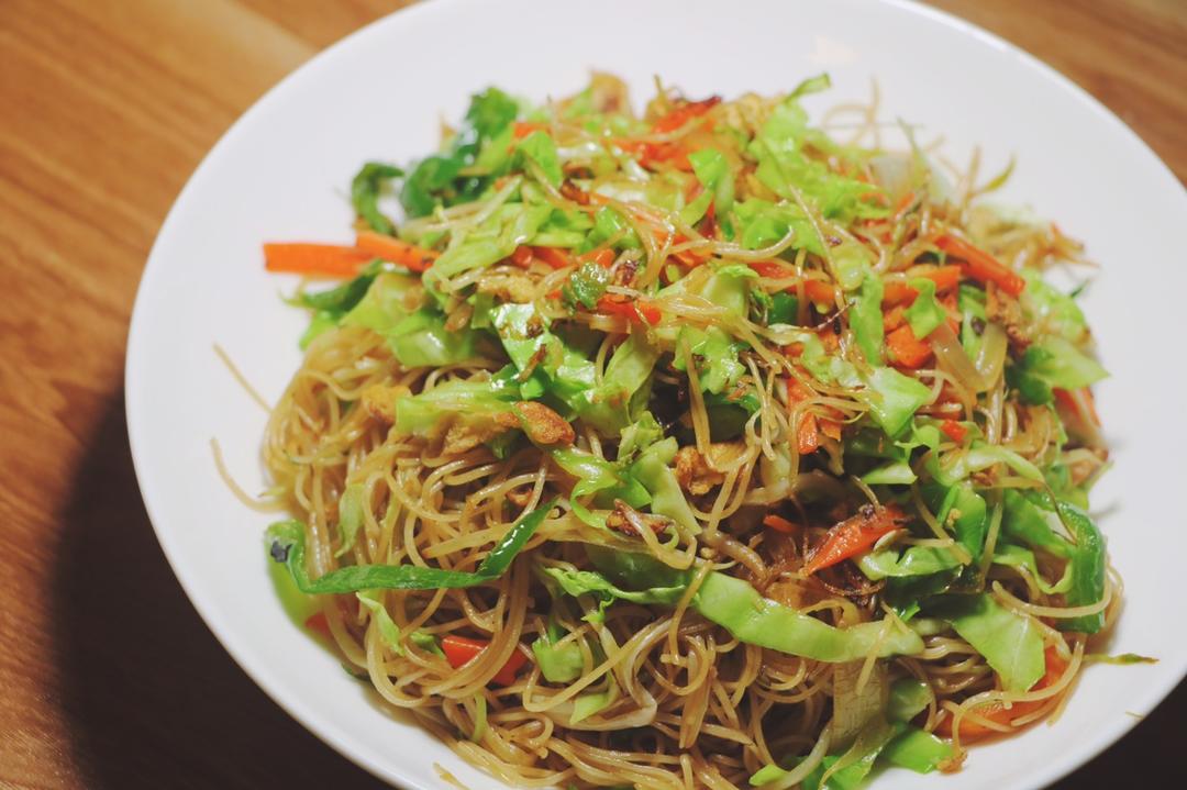 初夏的海做的家常炒米粉