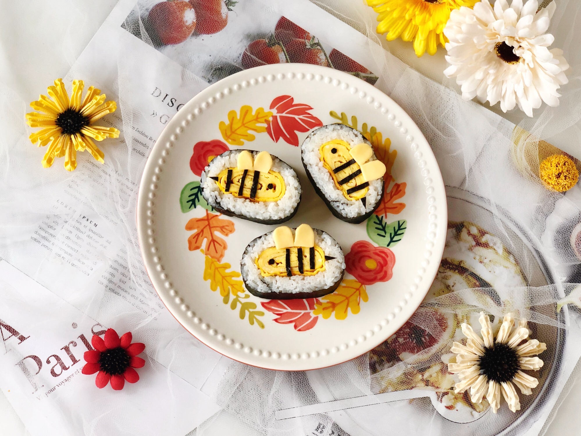 萌萌哒“小蜜蜂寿司”，拯救宝宝的味蕾的做法